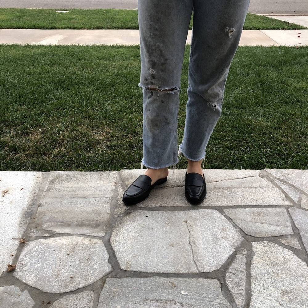 Black Slide Loafers